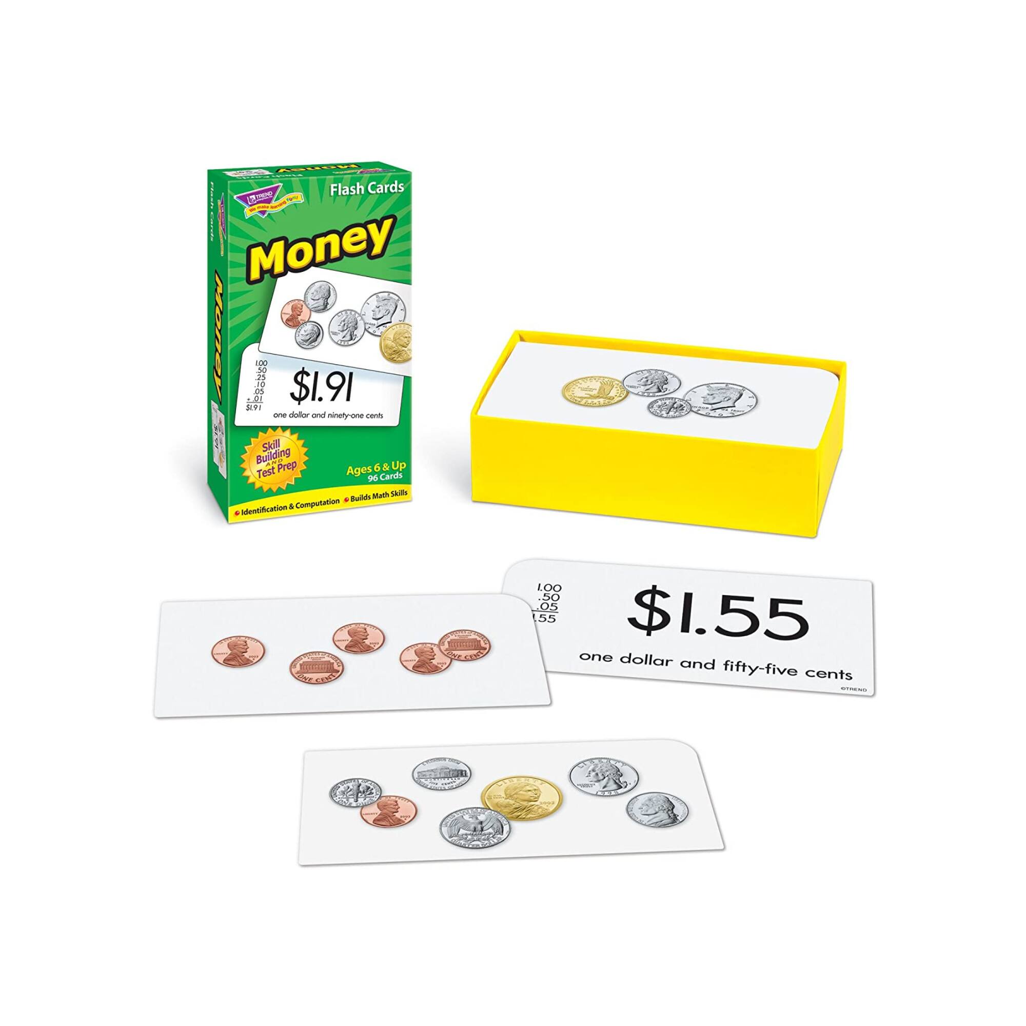 Trend Enterprises® Time and Money Skill Drill Flash Cards Assortment
